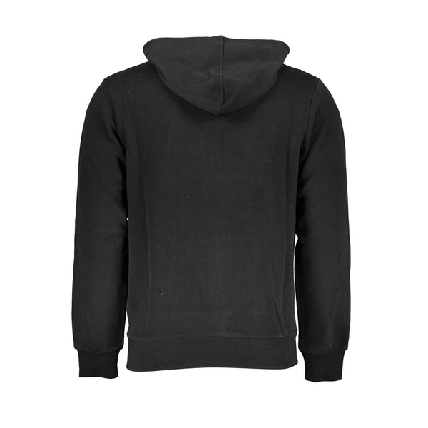 Schlankes Sweatshirt mit Kapuzenpuppe in Schwarz