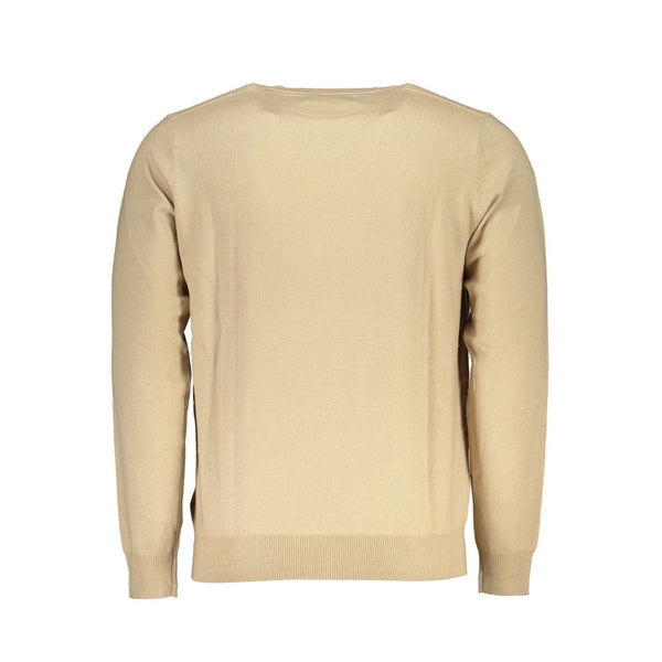 Maglione ricamato da cucina beige chic.