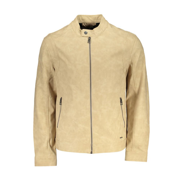 Chic Beige Langarm Sportjacke