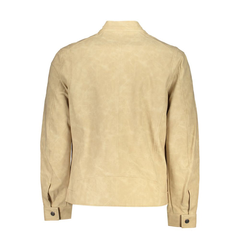 Chic Beige Langarm Sportjacke