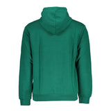 Chic Green Cotton Blend Hooded Sweatshirt