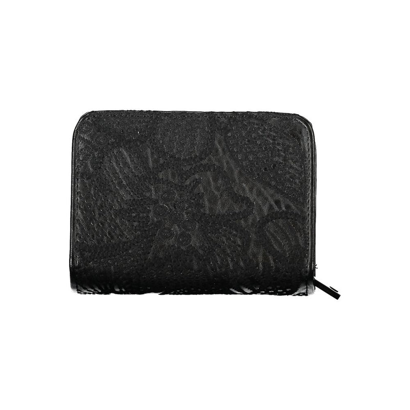 Elegante schwarze Brieftasche mit sicheren Fächern