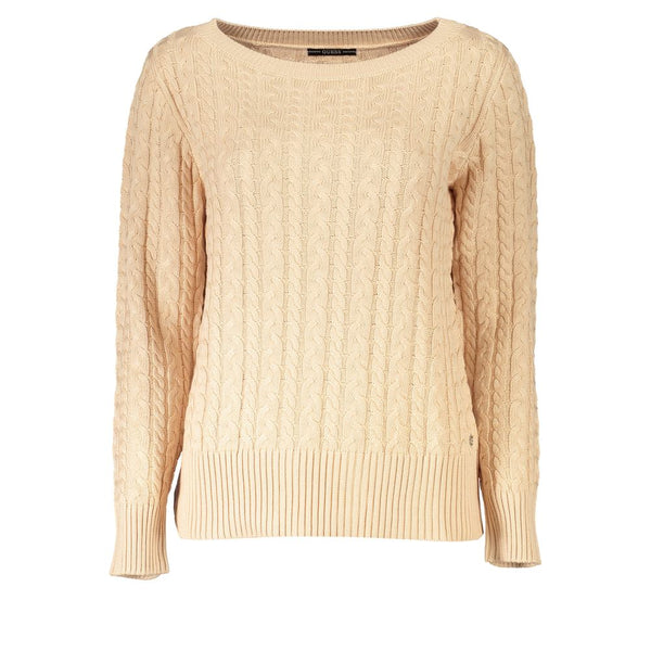 Elegante maglione a maniche lunghe beige