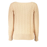 Pull à manches longues beige élégante