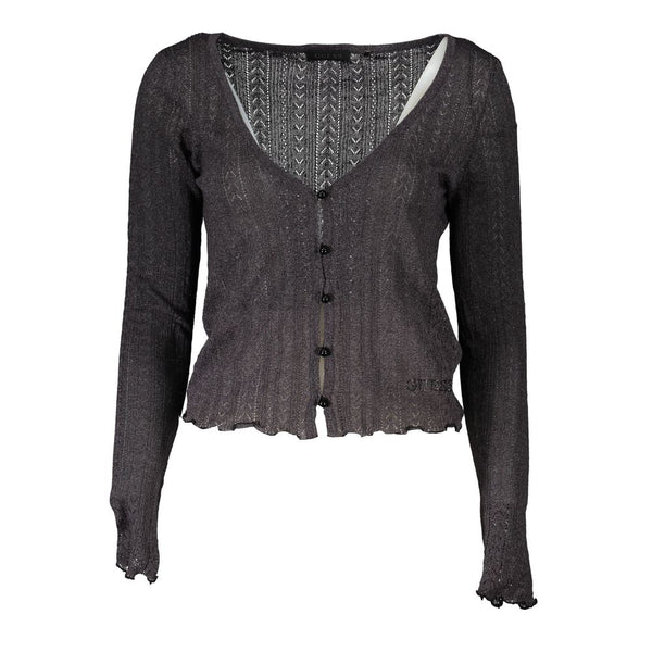 Chic V-Neck Contrice Detail Cardigan