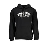 Schlanker schwarzer Hoodie mit zentraler Tasche