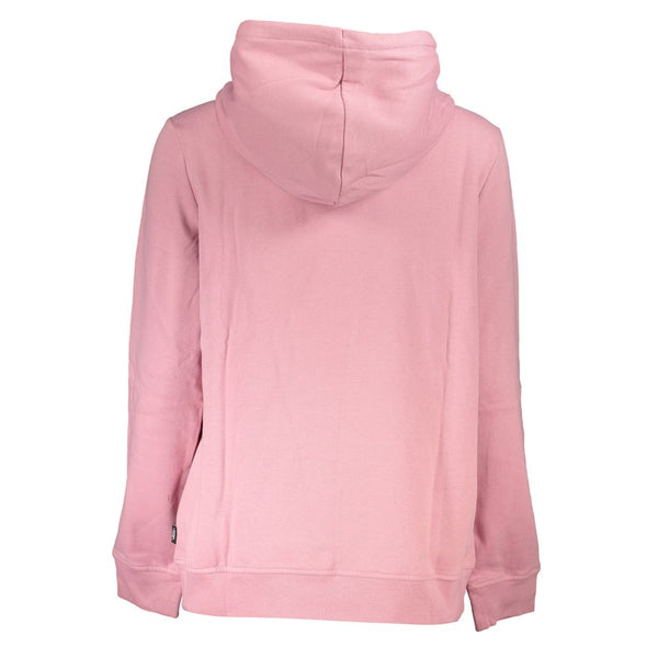 Sudadera de vellón con capucha rosa rosa