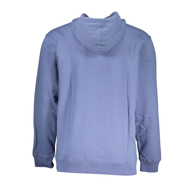 Sweat à toison à capuche bleu chic