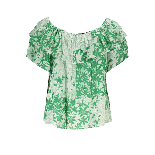 Tee à motifs Boho Chic vert avec logo