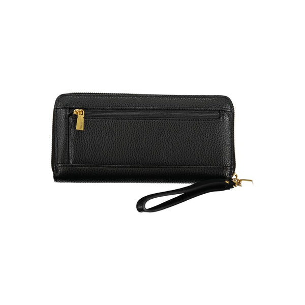 Elegant Black Multi-Compartment Wallet