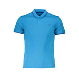 Chic Light Blue Cotton Polo