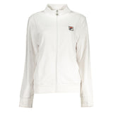 Chic White Long Sleeve Zipper