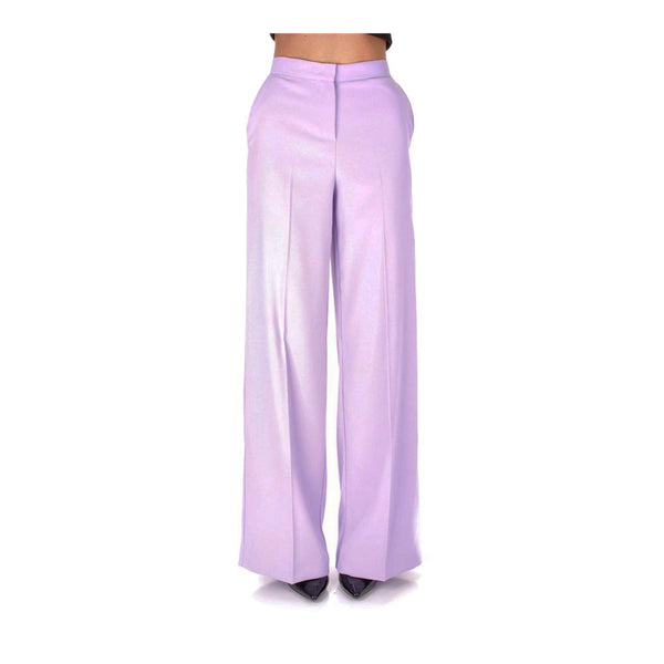 Elegantes pantalones de crepé de cintura alta