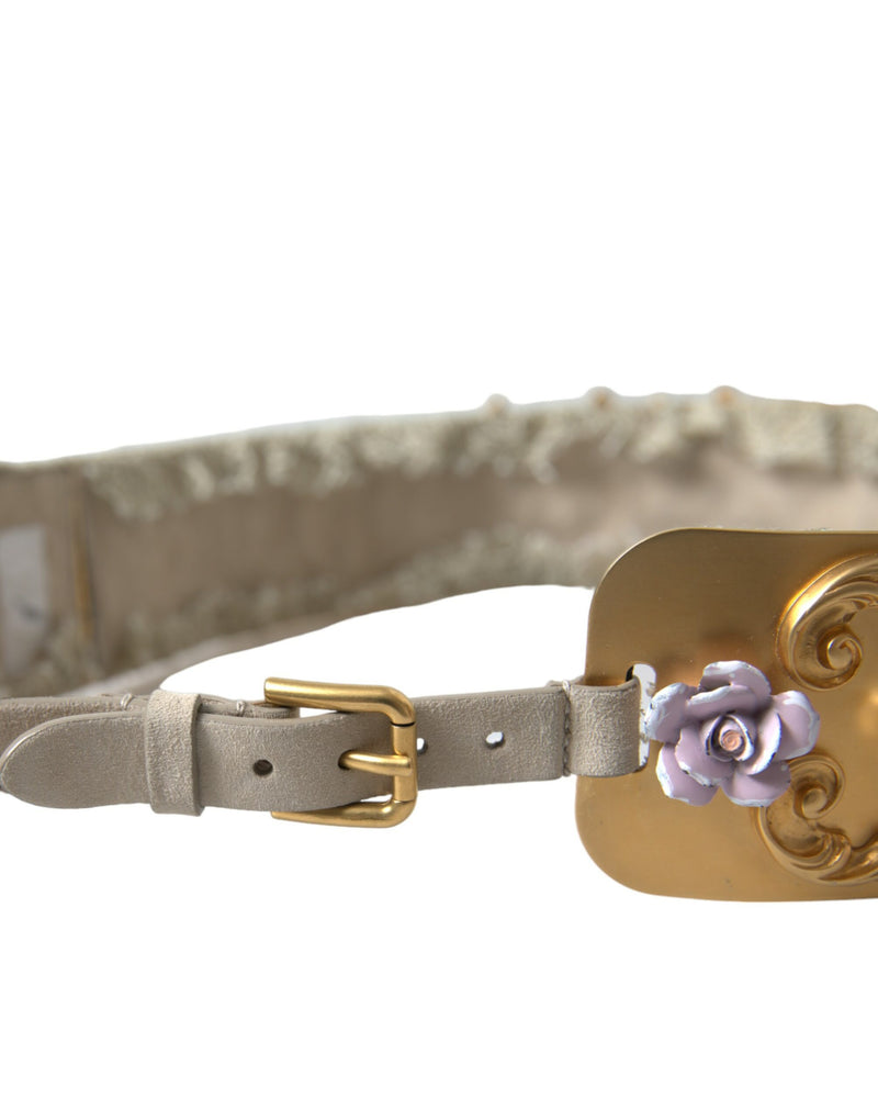 Ceinture florale élégante en fausse fausse perle