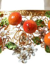 Couronne d'orange sicilien à cristal multicolore