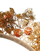 Couronne d'orange sicilien à cristal multicolore