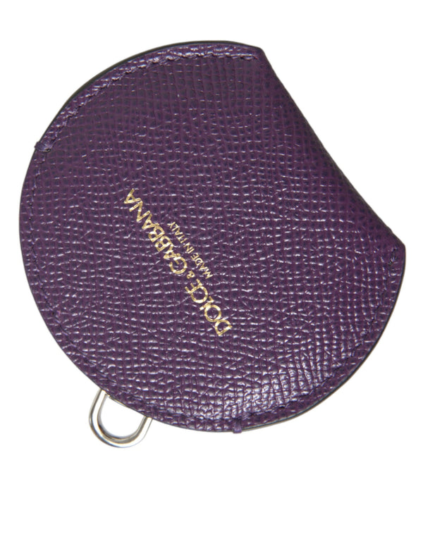 Support de miroir en cuir violet élégant