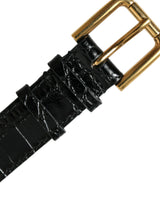 Bracciale in pelle nera elegante