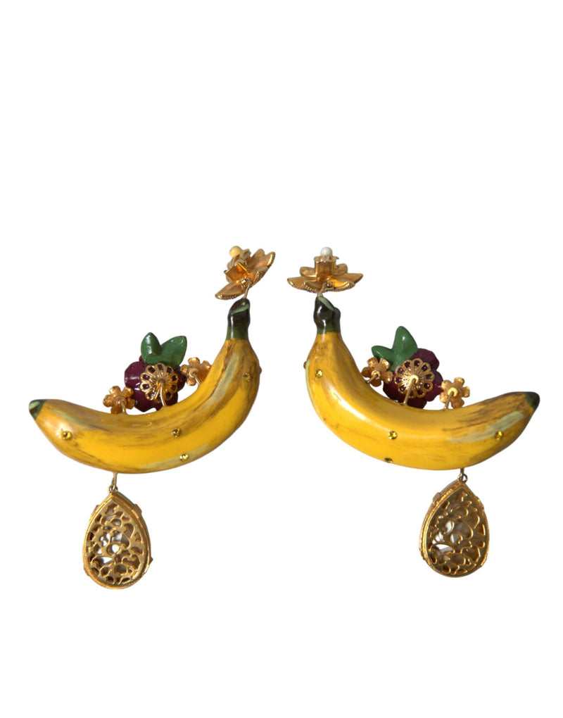 Boucles d'oreilles à banane à clip-on chic