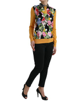 Multicolor Cashmere-Silk Blend Henley-Pullover