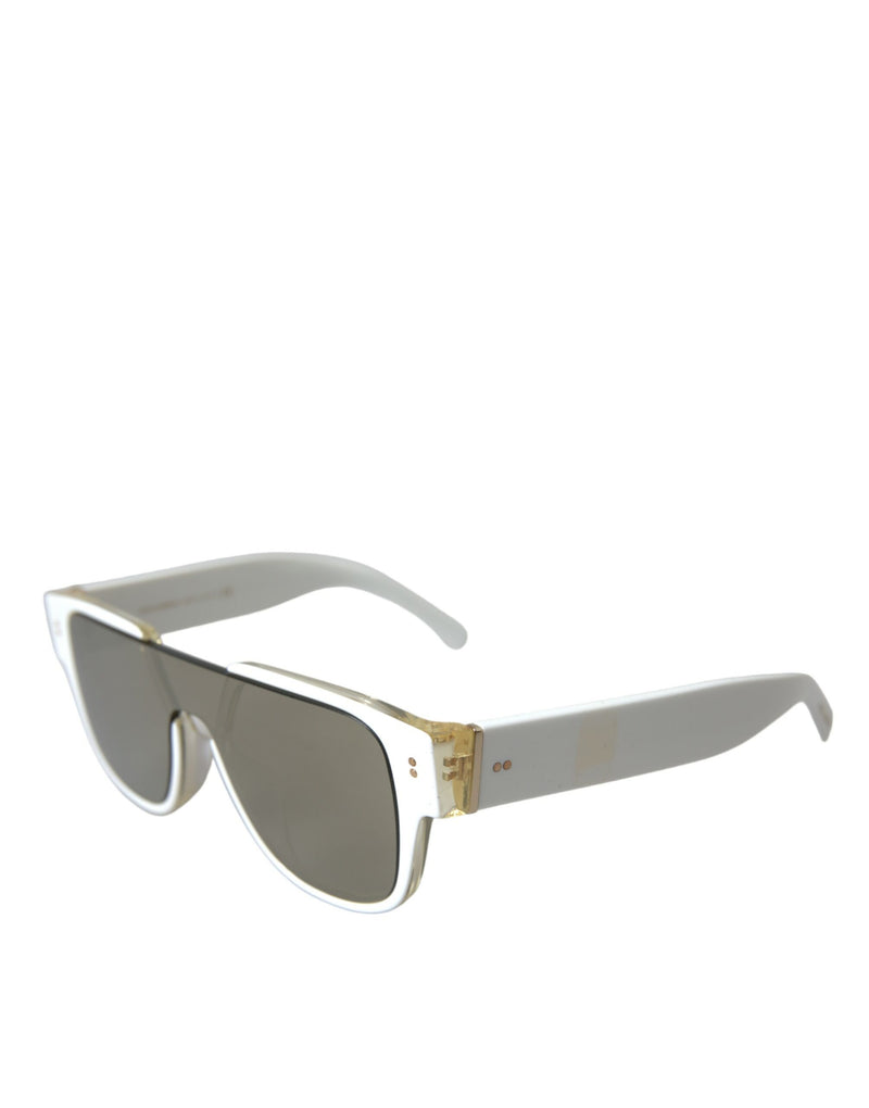 Chic White Acetat Designer Sonnenbrille