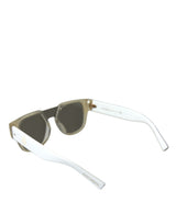 Chic White Acetat Designer Sonnenbrille