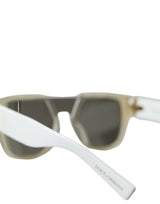 Occhiali da sole chic acetato bianco acetato