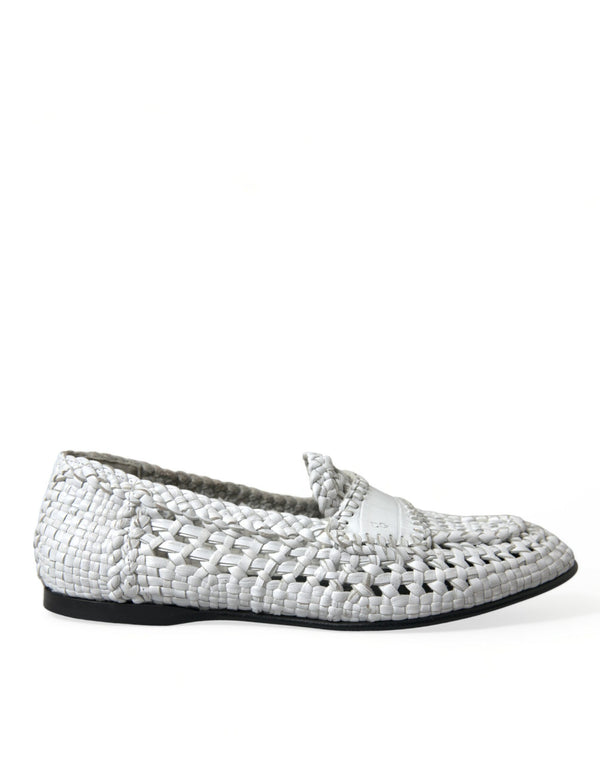 Eleganti slip-on mocassini bianchi