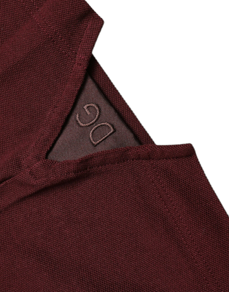 TEE ELEGANT MAROON ALGOTY COLTYLED POLO