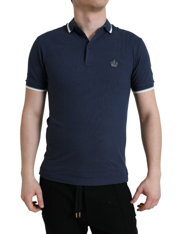 Κομψό κορώνα κεντημένο Polo T-shirt