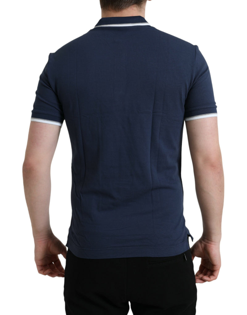 Camiseta de polo bordado de corona elegante