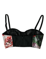 Πολύχρωμη floral bustier καλλιέργεια καλλιέργειας