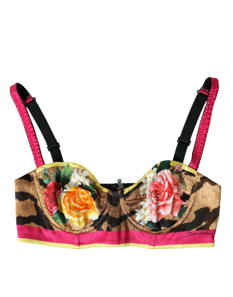 Blumenmischung Bustier Crop Top