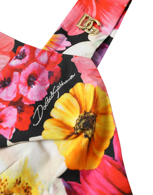 Exquisito top de cultivo de bustier floral