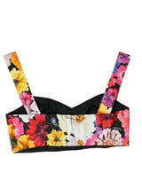 Εξαιρετική κορυφή καλλιέργειας floral bustier