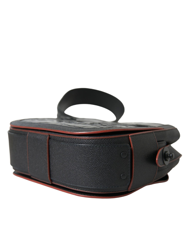 Elegante borsa per fotocamera in pelle esotica