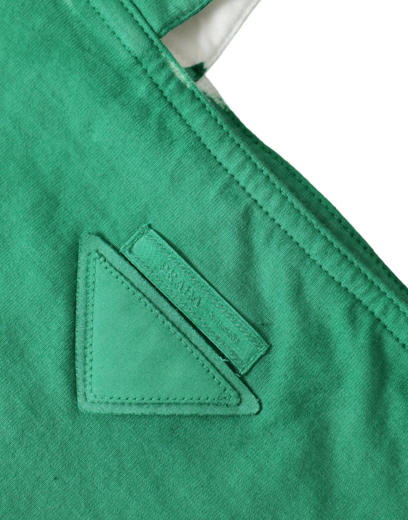 Bolso elegante de tela verde