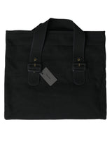 Chic Black Denim Tote für die tägliche Eleganz