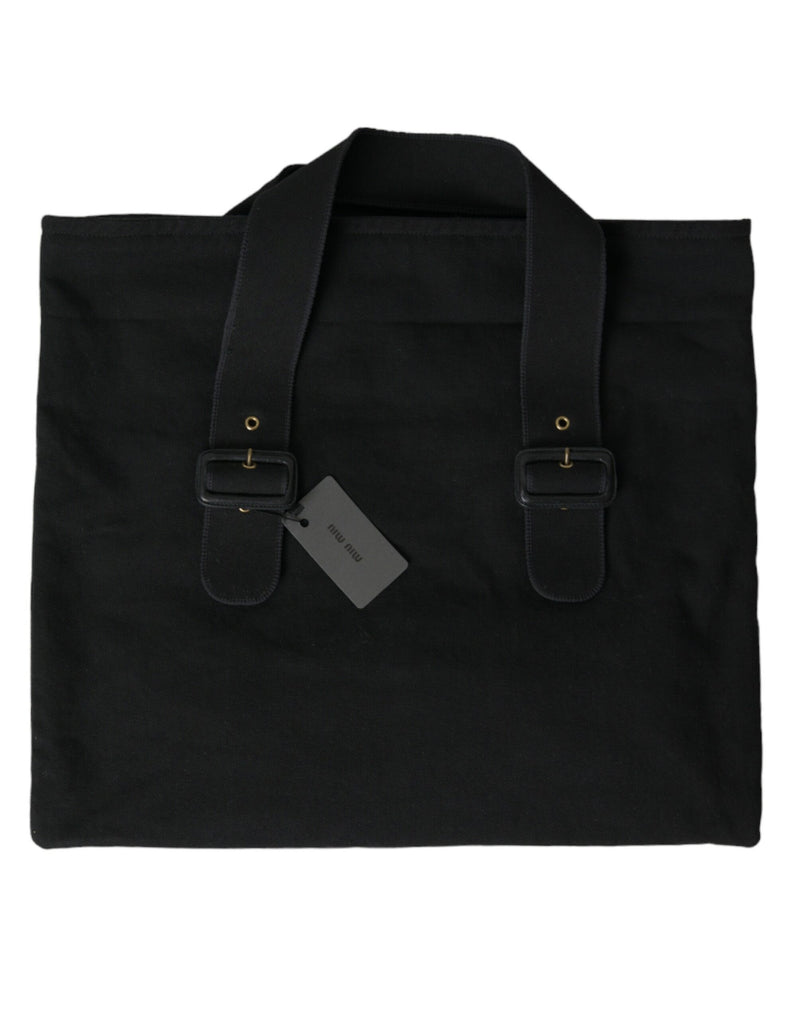 Tote de denim noir chic pour l'élégance quotidienne