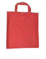 Borsa in tessuto rosso e bianco chic