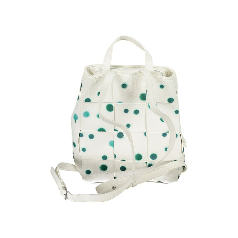 Mochila de polietileno blanco