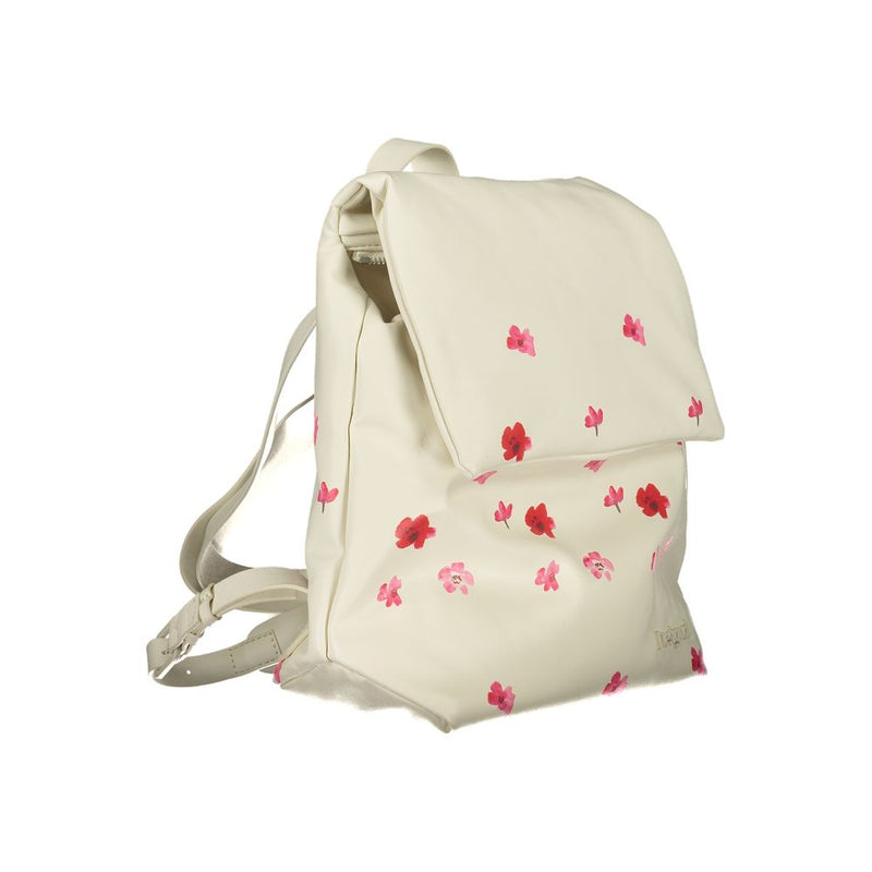 Mochila de polietileno blanco