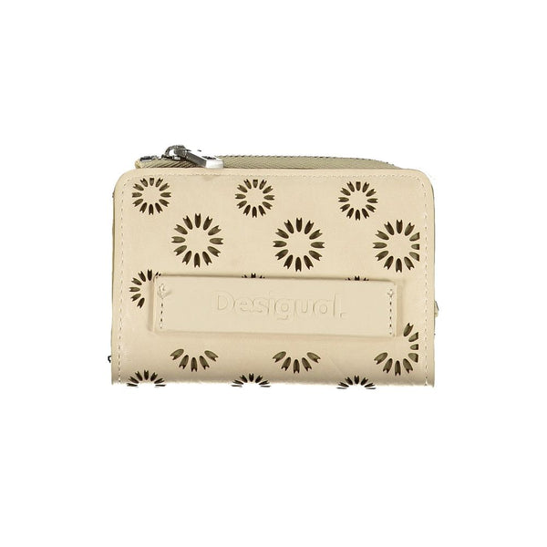 Billetera de polietileno beige