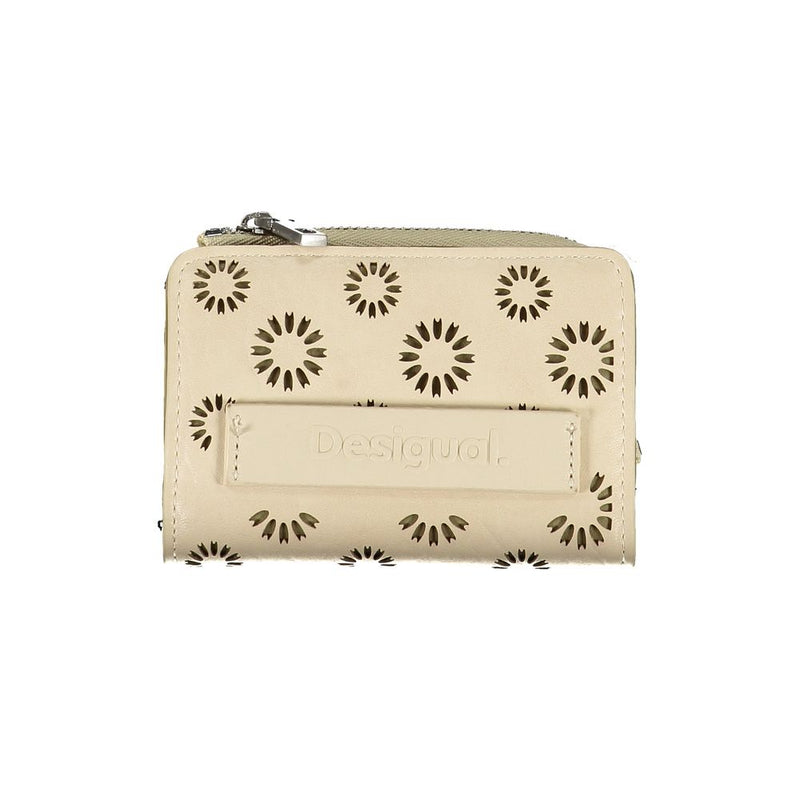 Beige Polyethylen -Brieftasche