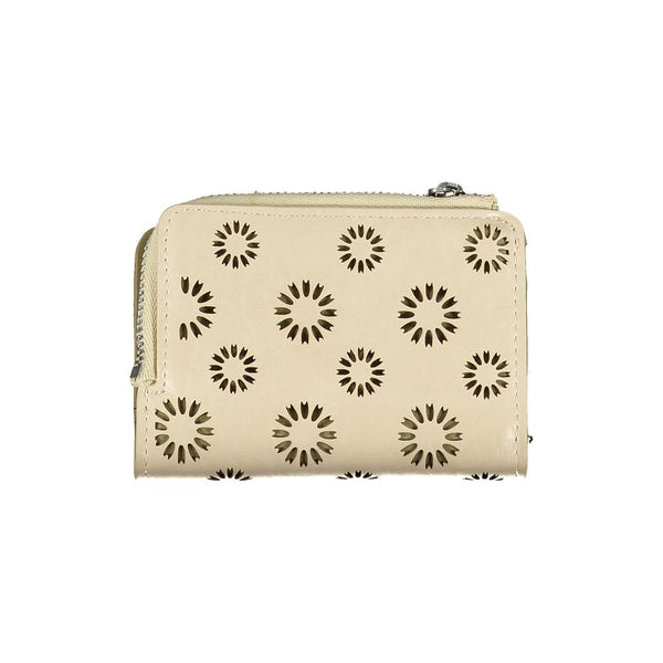 Beige Polyethylen -Brieftasche