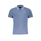 Blue Cotton Polo Shirt