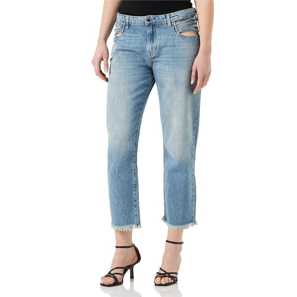 Blaue Baumwolljeans & Pant