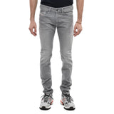 Jeans di cotone grigio e pantalone