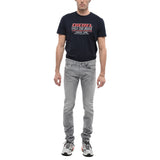 Jean et pantalon en coton gris