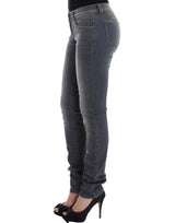 Chic Gray Slim-Fit Skinny Jeans